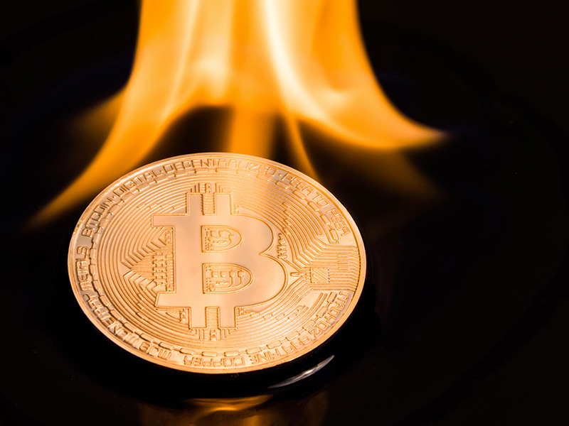 Bitcoin en feu.