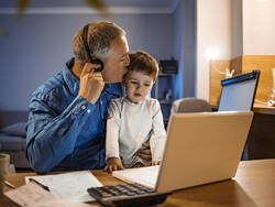 Télétravailler avec un enfant